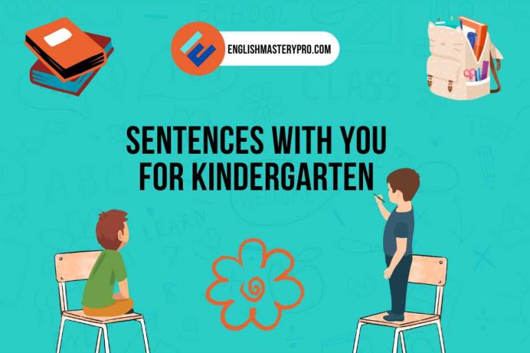 Sentences With You For Kindergarten